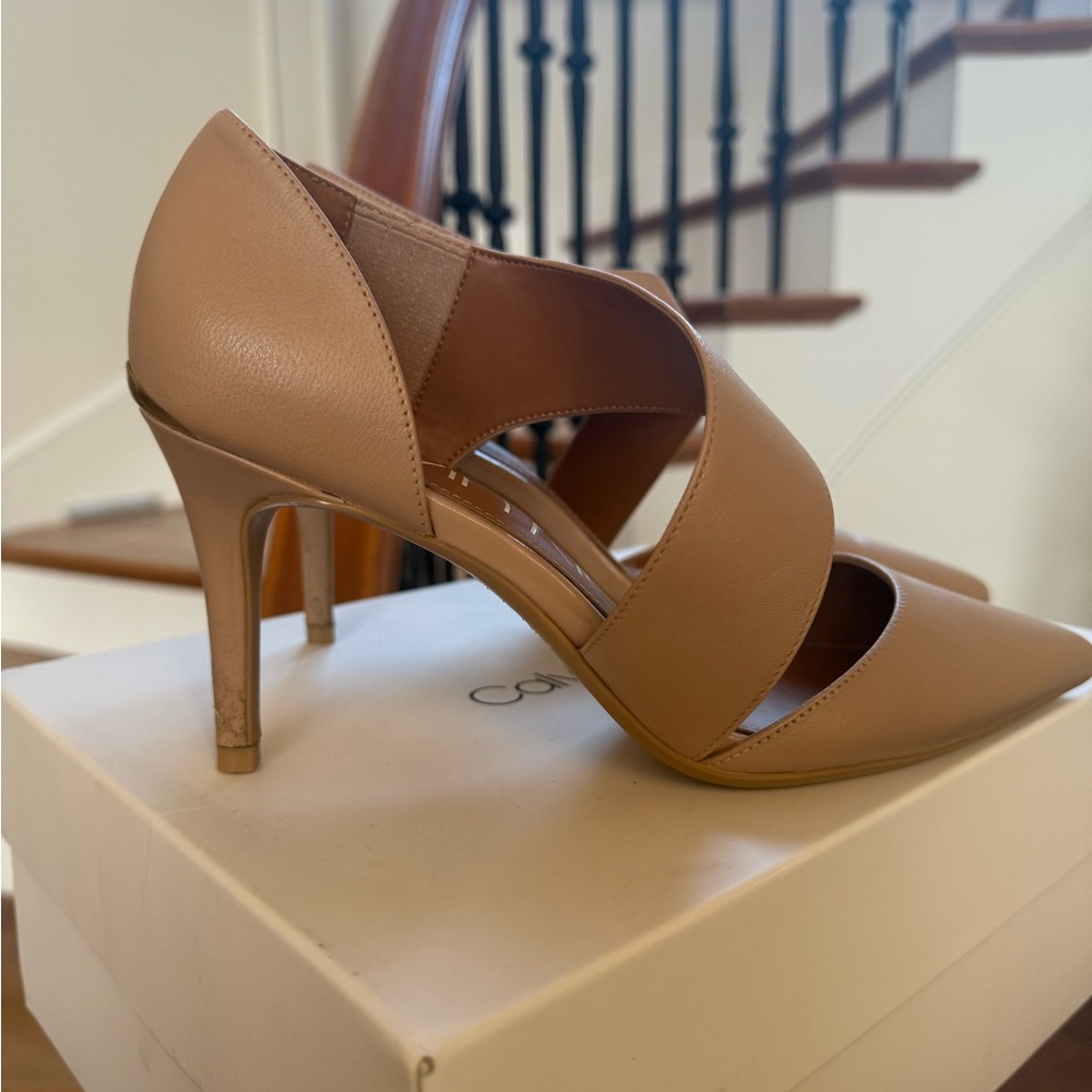 Calvin Klein Nude Strappy Heels - Picture 2 of 6